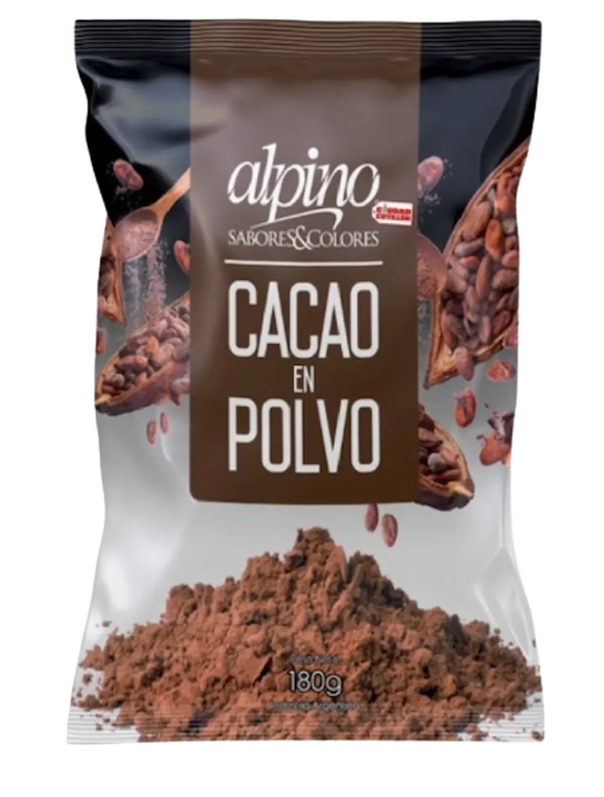 cacao amargo x 180grs - alpino (cac16a) (plat)