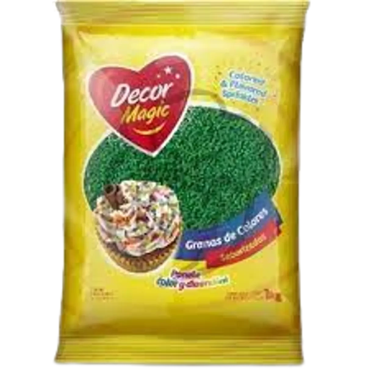 grana verde x 1kg - decormagic (plat)