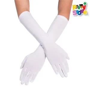 guantes emperatriz 45cm. blancos (par) (rr)  