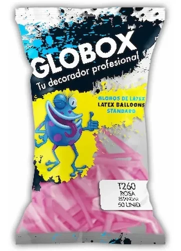 globos latex t260 globologia std x50u globox (dilax) rosa