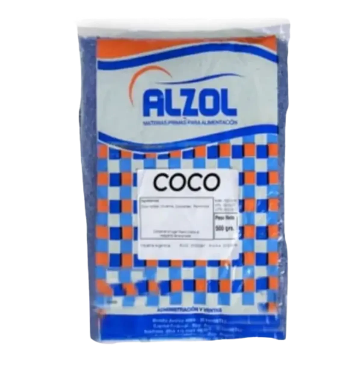 coco rallado alzol azul x1/2 kg (calb)