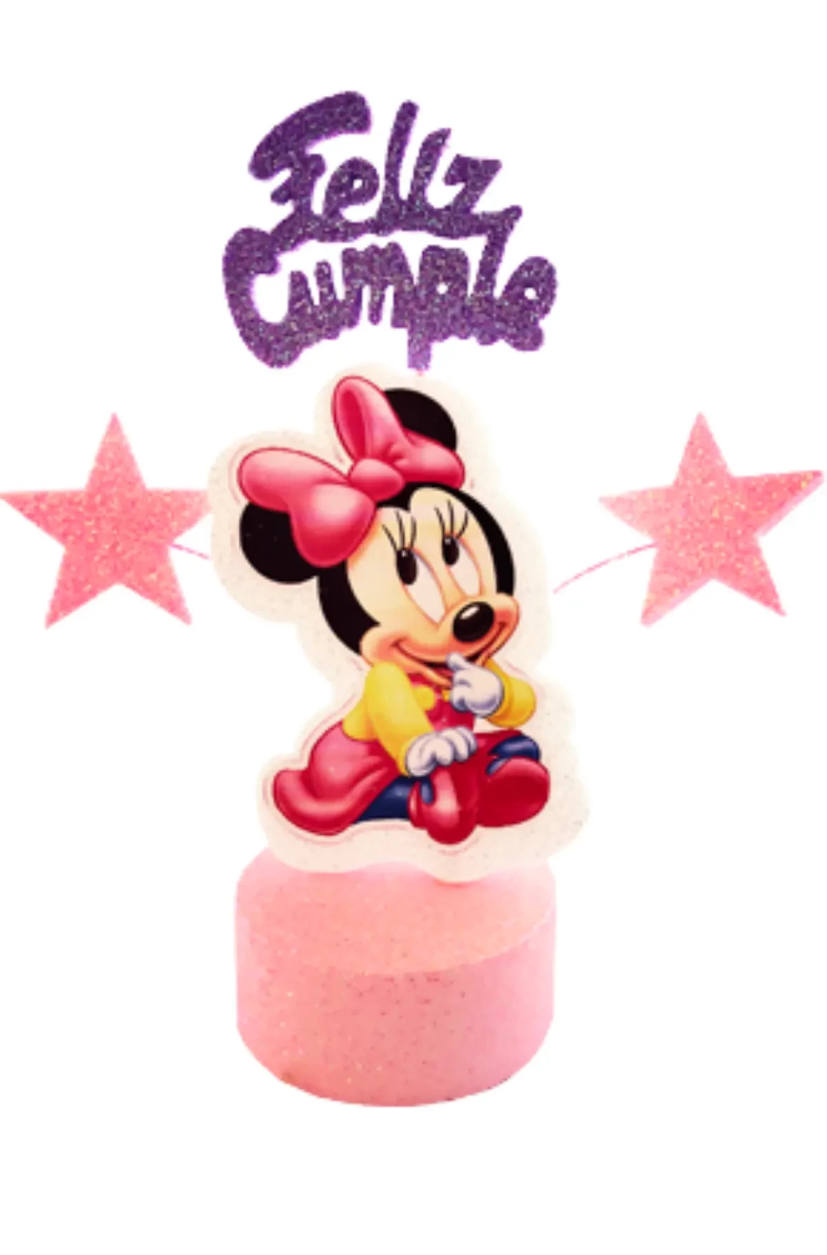 adorno torta cubito economico (mrg) minnie bebe