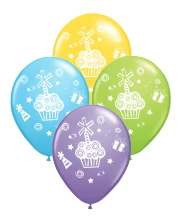 globo deco 12" x50u (globo-deco) cupcake