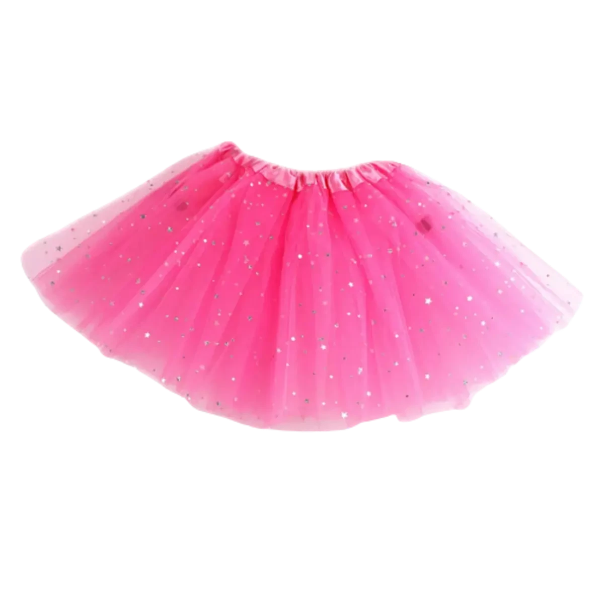 pollera tutu con brillo (qt-ya) fucsia