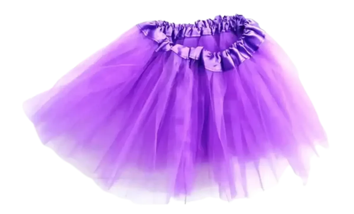 pollera tutu con brillo (qt-ya) violeta