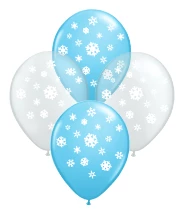 globo deco 12" x50u (globo-deco) copo de nieve