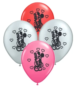 globo deco 12" x50u (globo-deco) minnie cuerpito