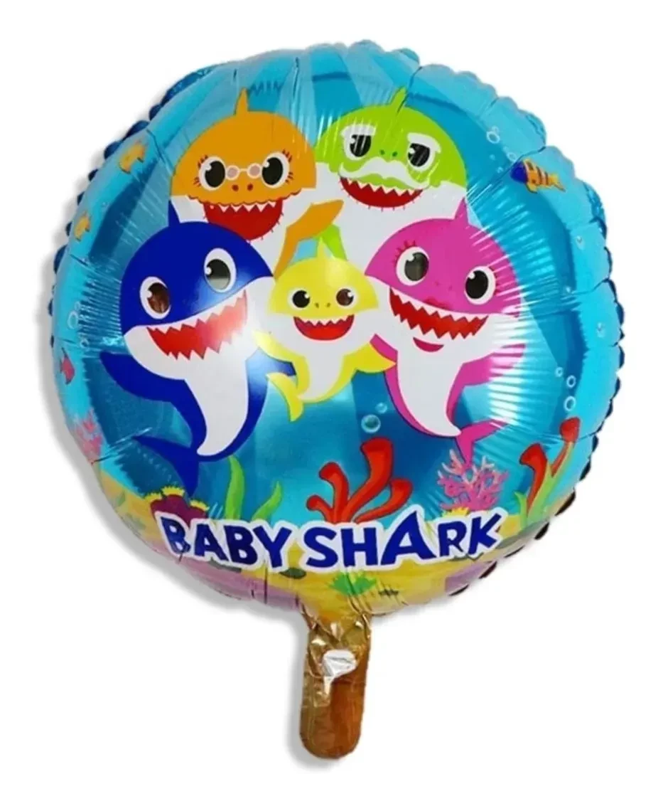 globo mylar 18" suelto forma (qt) baby shark