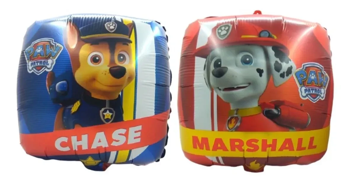 globo mylar 18" suelto forma (qt) paw patrol