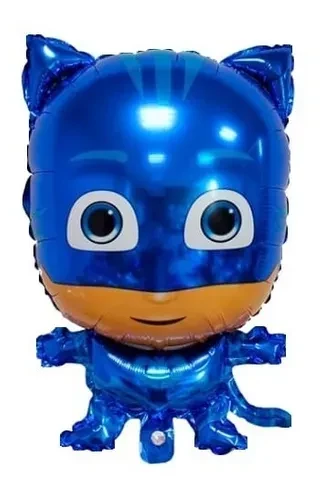 globo mylar 24" suelto (qt) heroes en pijamas azul