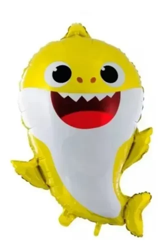 globo mylar 24" suelto (qt) baby shark amarillo