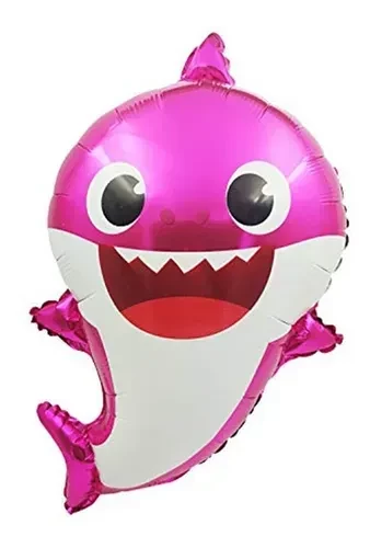 globo mylar 24" suelto (qt) baby shark fucsia