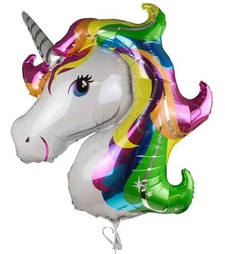 globo mylar 34" suelto (qt) unicornio