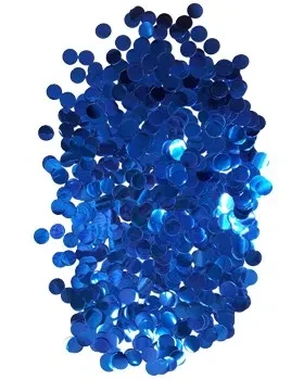 confetti metalizado grande 1 5 cm diametro x 20gr azul - 1734-3 (lowcost) 