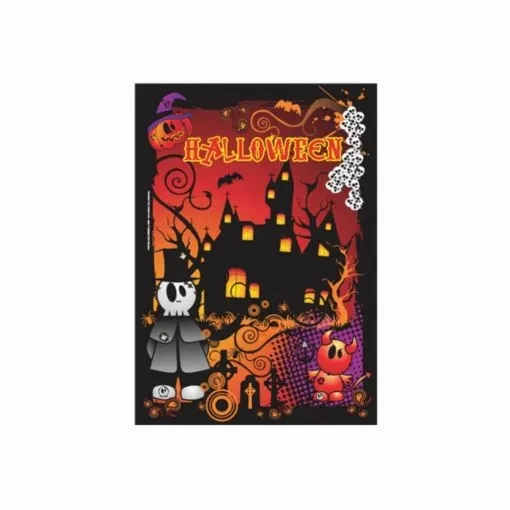 poster halloween calabaza (gold)