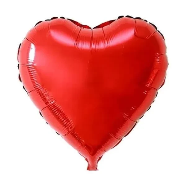 globo mylar 18" suelto forma (qt) corazon rojo