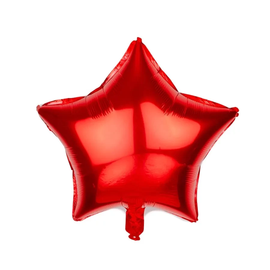 globo mylar 18" suelto forma (qt) estrella roja