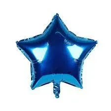 globo mylar 18" suelto forma (qt) estrella azul