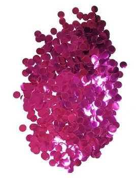 confetti metalizado grande 1 5 cm diametro x 20gr fucsia - 1734-3 (lowcost) 