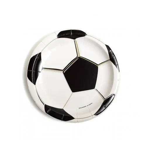 plato pelota de futbol (gold)