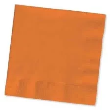 servilletas tissue color x20u (gold-servilletas) naranja