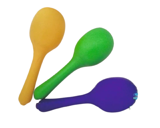 maracas redondas multicolor x10u (mar-edu) 