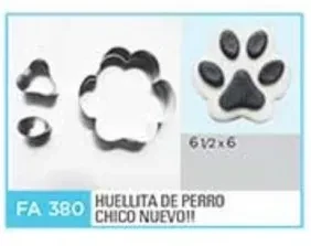 cortante flogus huellita de perro chico x1 fa380 (calb)