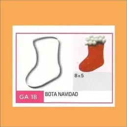 cortante navideno bota grande para galletas x1 ga18 flogus (calb)