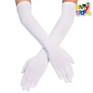 guantes charleston blancos 55cm (par) (rr)