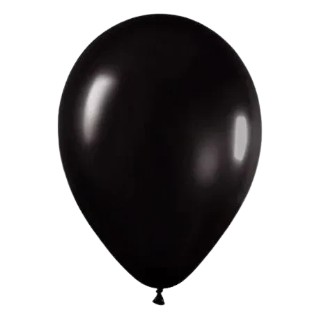 globos latex redondo std 9" x50u partytime (dilax) negro