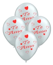 globo deco 12" x50u (globo-deco) te amo