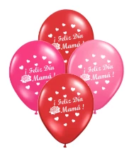 globo deco 12" x50u (globo-deco) feliz dia mama