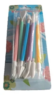 set de 8 utensilios estecas reposteria fondant (qt)