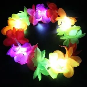 vincha hawaiana luminoso led (rr)