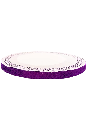 torta redonda de 30 x 2 cm violeta