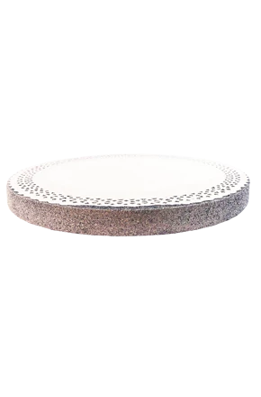 torta redonda de 30 x 2 cm plata