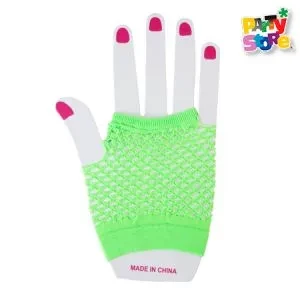 guantes de red cortos retro verde (rr)