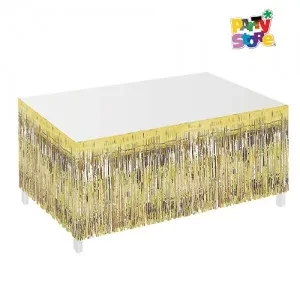 decoracion de mesa lluvia dorada 240x75cm (rr)