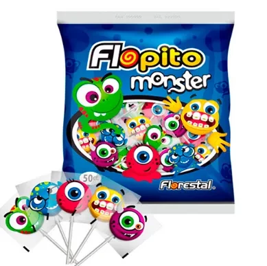 chupetin flopito monster x50un 1358/1356 (calb)